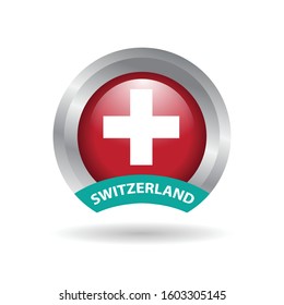 european flags emblem template with 3d concept, silver frame