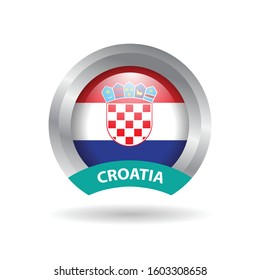 european flags emblem template with 3d concept, silver frame