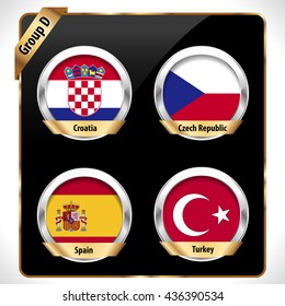 European football championship 2016 in France groups vector group D