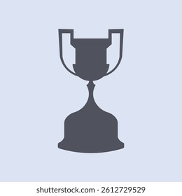 European Football Competition Trophy Silhouette Vector