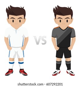 European Football League / Competition Quarter Final Match Vector