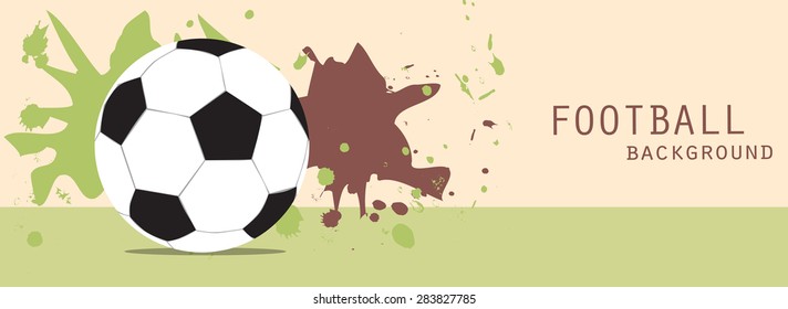 European Football vintage background