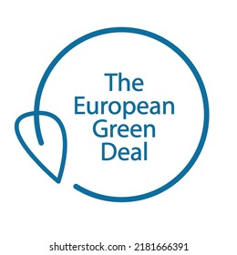 The European Green Deal Icon. Vector illustration EPS 10