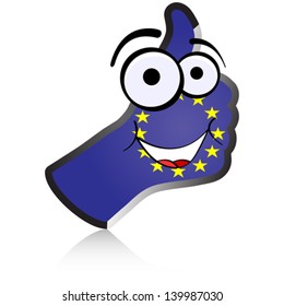 european hand giving ok