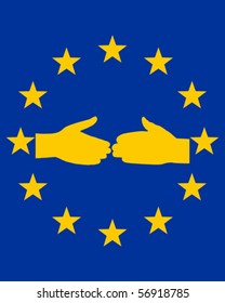 European handshake