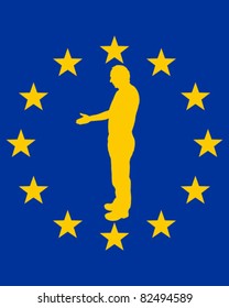 European handshake