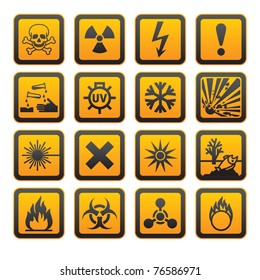 European Hazard Symbols, Rounded Corners