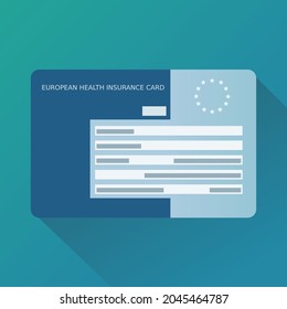 European Health Insurance Card (flat Design)