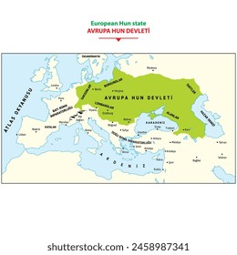 European Hun State, Hun State Boundaries