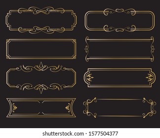 European luxury decorative border illustration