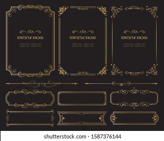 European luxury decorative border illustration