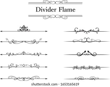 European luxury decorative border illustration set