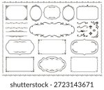 European luxury vintage frames vector set. Decorative curls, dividers and border designs. Design elements for wedding invitations, cosmetic labels, boutique and spa logo designs and cards.