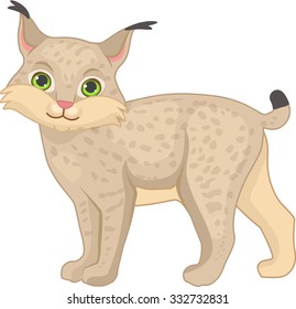 European Lynx Vector Illustration