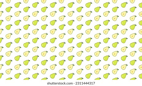 European pear pattern design background.