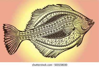 The European plaice (Pleuronectes platessa) is a commercially important flatfish.