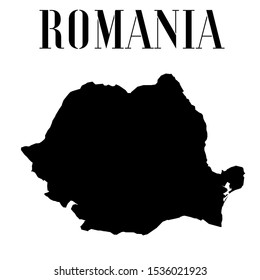 European Romania outline world map silhouette vector illustration, creative design background, national country flag, objects, element, symbols from countries all continents set.