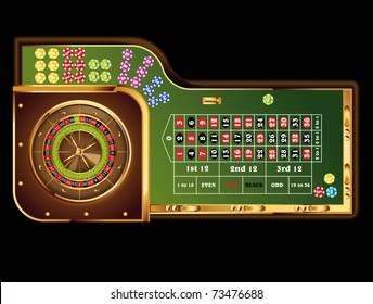 european roulette table