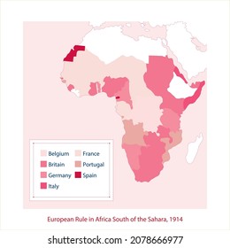 European Rule in Africa South of the Sahara 1914