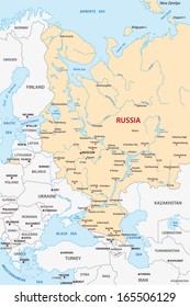 european russia map