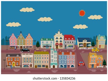 European town And People