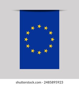 European Union Banner Flag Vector Illustration