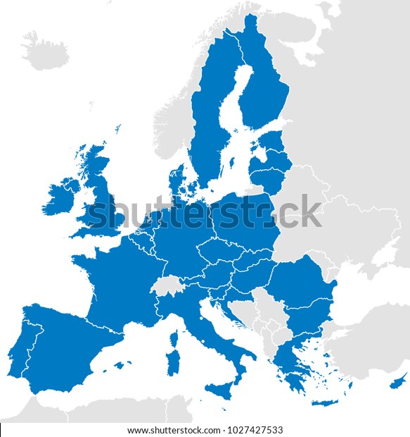 Image Vectorielle De Stock De Les Pays De Lunion Européenne