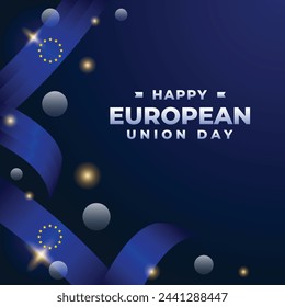 european union day design illustration collection