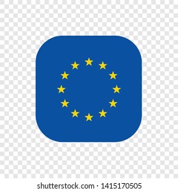 European Union EU official flag symbol icon flat vector - Vector