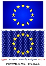 european union flag background