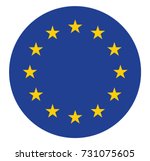 European union flag in the circle