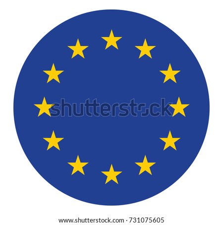 European union flag in the circle