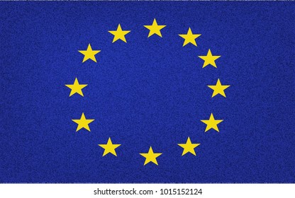 European union flag, official colors and proportion correctly. Flag of European Union with correct proportions and color scheme. Official EU flag. Vector illustration.