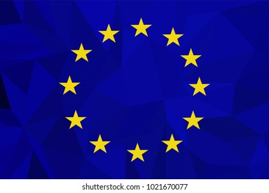 European union flag, official colors and proportion correctly. Flag of European Union with correct proportions and color scheme. Official EU flag. Vector illustration.