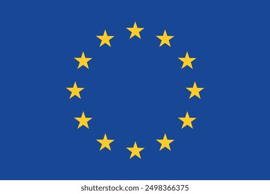 European Union flag, vector design