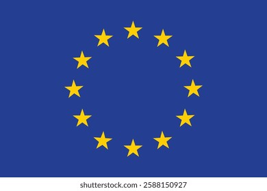 European Union Flag. Vector Design