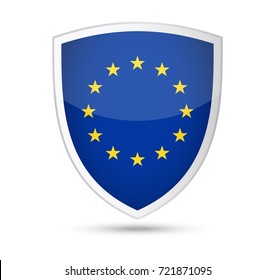 European Union Flag Vector Icon - Illustration