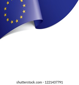 European union flag, vector illustration on a white background
