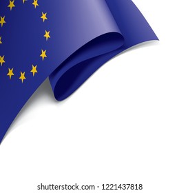European union flag, vector illustration on a white background