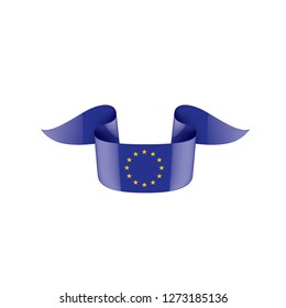 European union flag, vector illustration on a white background