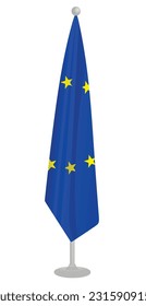 European union flag. vector illustration 