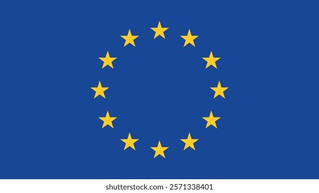 European Union Flag Vector Illustration