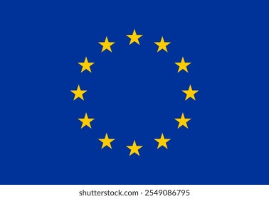 European Union Flag Vectors Illustrations. EU flag vector design.
