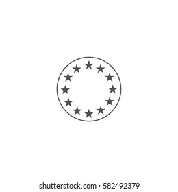 european union icon. sign design