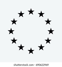 European Union icon vector