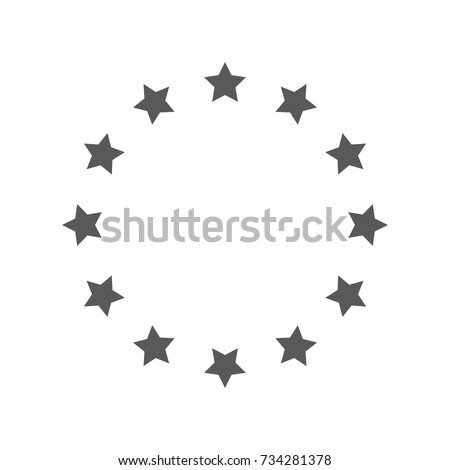 European Union icon. Vector simple illustration of European Union icon isolated on white background
