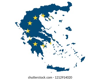 European Union Map of Greece