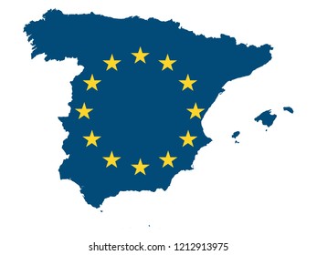 European Union Map of Spain