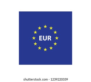 European Union symbol flag sticker