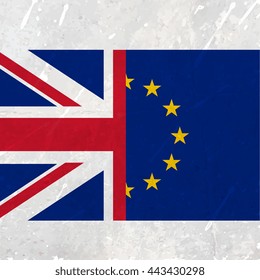european union and united kingdom flag
